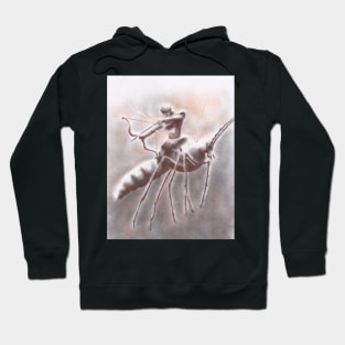 Mounted Archer Riding a Gnat Hoodie